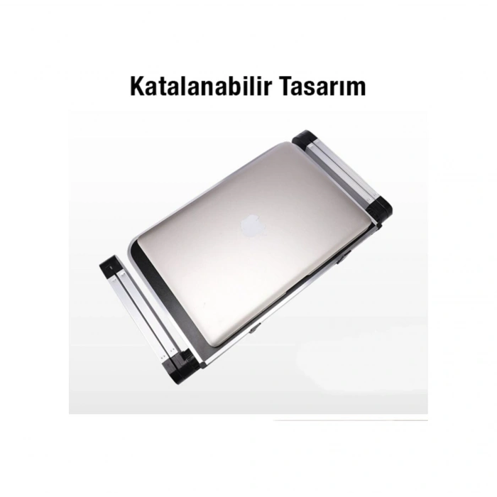 Katlanabilir Dizüstü Bilgisayar/ Laptop Tablet Standı Fanlı