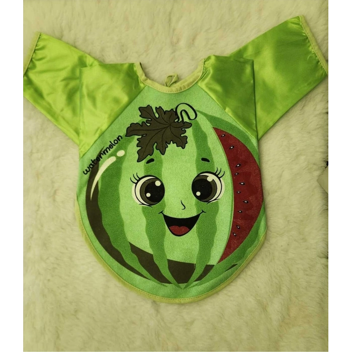 Mama Önlüğü - Karpuz Desenli Kollu