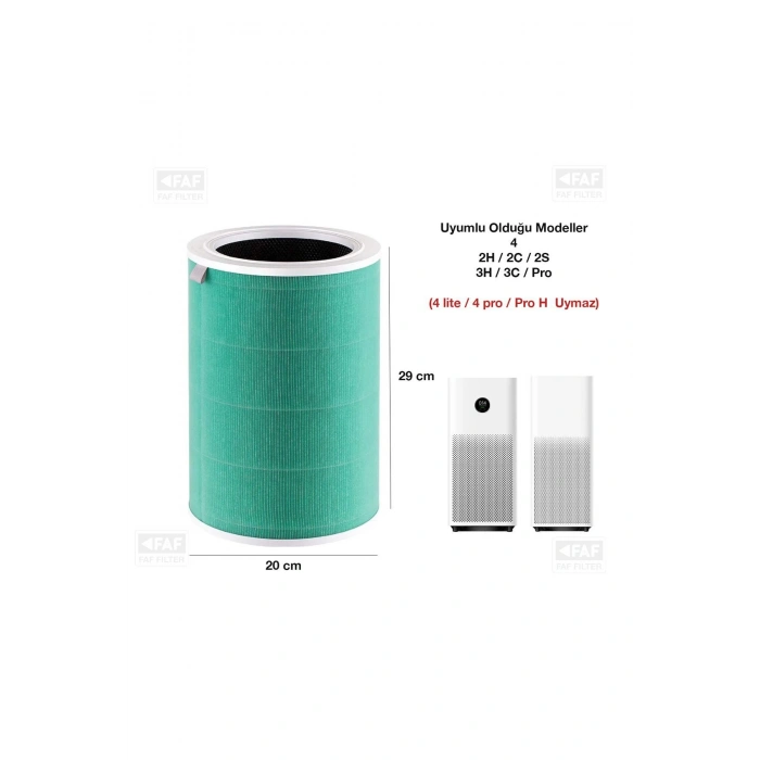 Mi Air Purifier 2h 2c 3h 3c Pro Filtre Yeşil Formaldehit S1