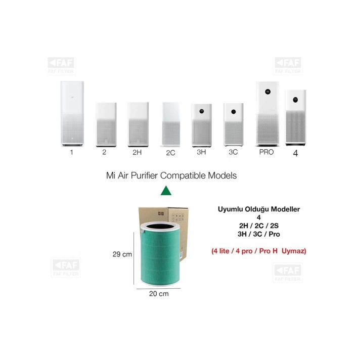 Mi Air Purifier 2h Filtre Yeşil Formaldehit S1