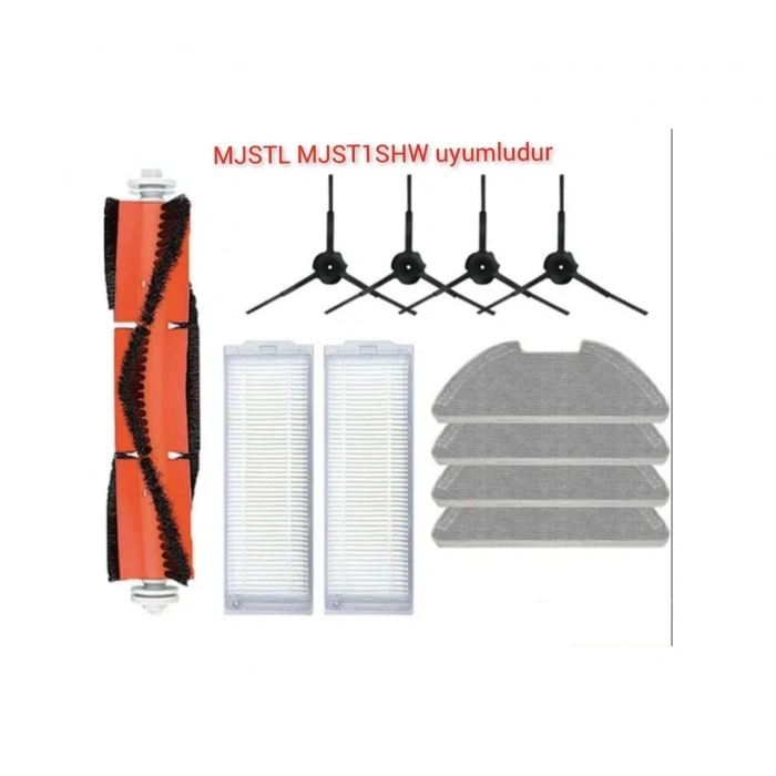 Mi Robot Mop 2 Pro Lite Mjst1shw Uyumlu Yedek Filtre Fırça Set