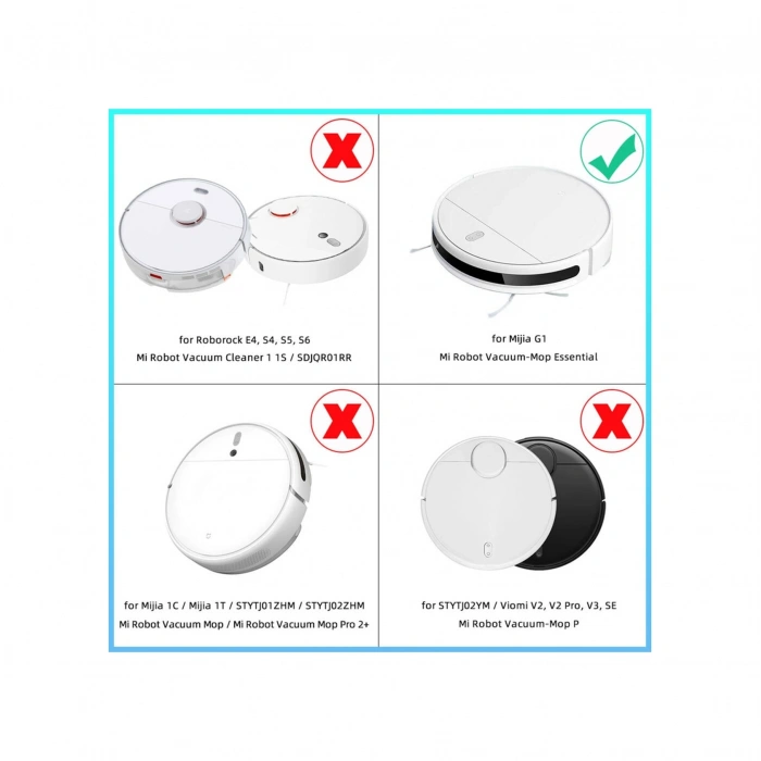 Mi Robot Vacuum Mop Essential 2 In 1 G1 / Mjstg1 Uyumlu Robot Süpürge  Seti