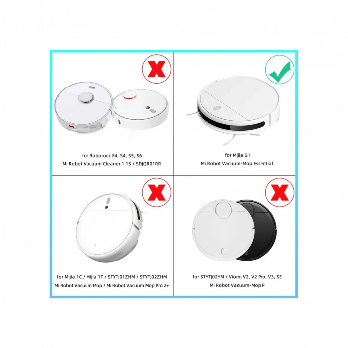 Mi Robot Vacuum Mop Essential 2 In 1 ( G1 / Mjstg1 ) Uyumlu Robot Süpürge Seti - ozemesse05