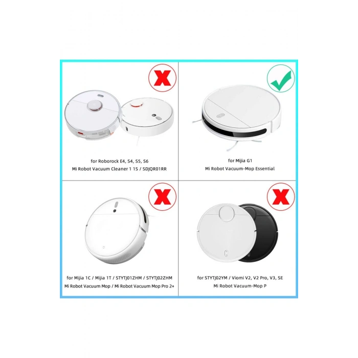 Mi Robot Vacuum Mop Essential 2 In 1 Uyumlu 2 Adet Set
