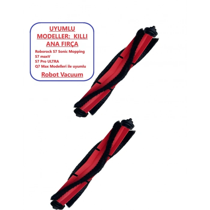 ROBOROCK Q7 Max S7 Sonic mopping S7 pro ultra uyumlu kıl ana fırça 2 adet
