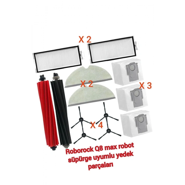 ROBOROCK Q8 Max Robot Süpürge uyumlu yedek parça seti