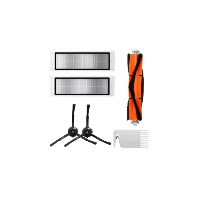 Roborock S5,s50 Ve S55 Uyumlu Set Siyah-6 Adet