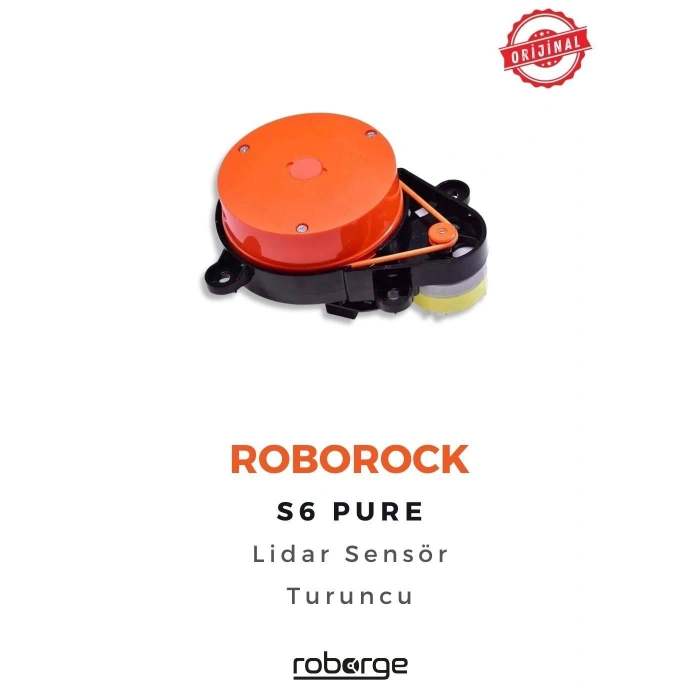Roborock S6 Pure Robot Süpürge Uyumlu Lidar Sensör - Turuncu - Orijinal Ürün