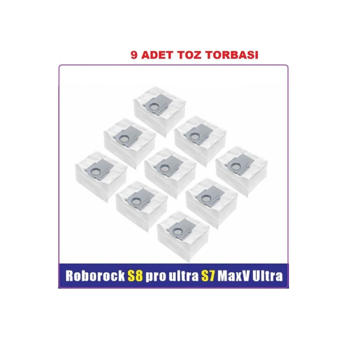 Roborock S7 Q7 S8 Plus S8 Pro S8 Ultra TOZ Torbası 9 Adet