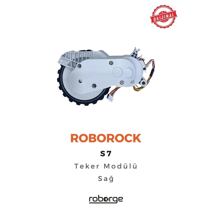 Roborock S7 Robot Süpürge Uyumlu Teker Modülü - Sağ - Beyaz - Orijinal Ürün