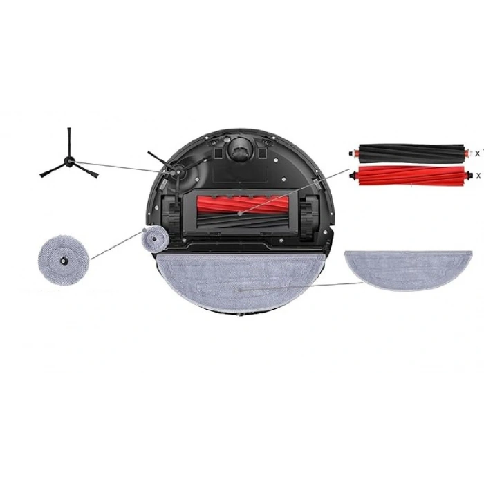 Roborock S8 MaxV Ultra Robot Uyumlu Kenar Paspas Bezi Braket yuvarlak 2 adet