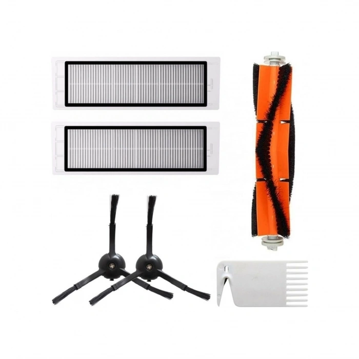 Roborock Uyumlu S5,s50 Ve S55 Uyumlu Set Siyah-6 Adet