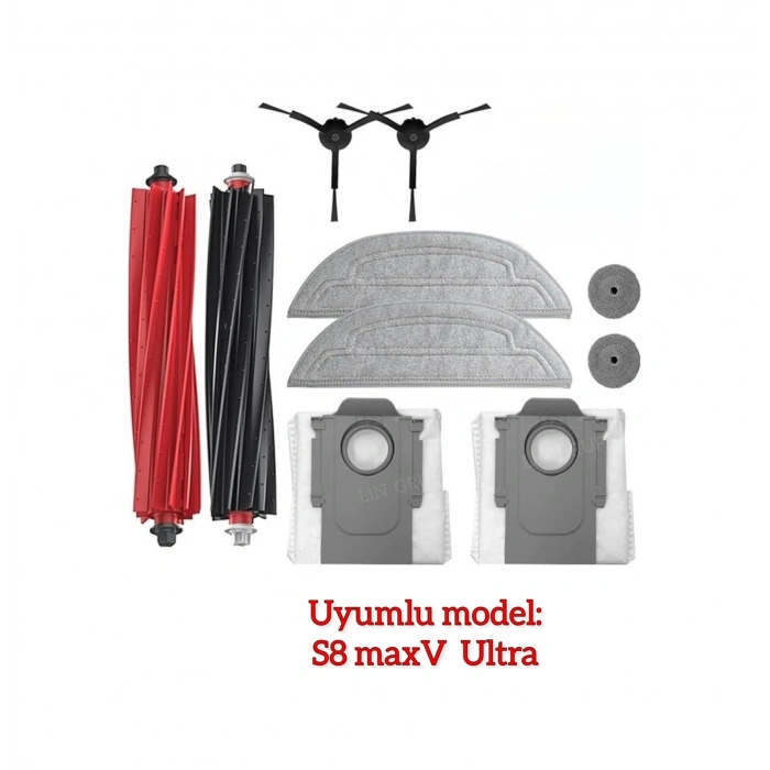 Roborock Uyumlu S8 Maxv Ultra Modeli İle Uyumlu Yedek Parça Seti