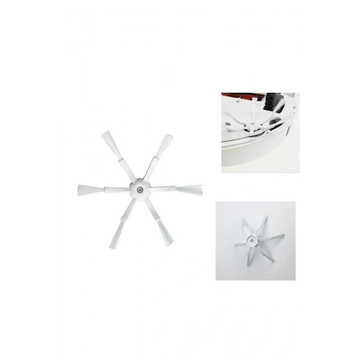 S 5 Max Roborock Q7,Q7 Max,Roborock S7 6 Kollu Yan Fırça - 2 Adet
