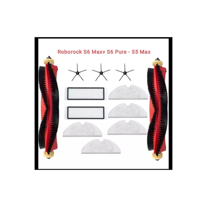 S6 Maxv S6 Pure - S5 Max Uyumlu Filtre Fırça Mop Seti
