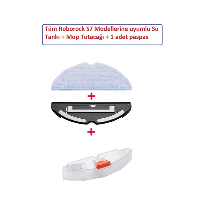 S7 Sonic Mopping Ultra Plus Uyumlu Su Deposu Haznesi Mop Aparatı Ve 1 Adet Paspas