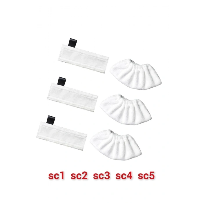 Sc1 sc2 sc3 sc4 sc5 Easyfix Yer Başlığı Havlu Seti Buhar mop yedek Bezi 6 parça