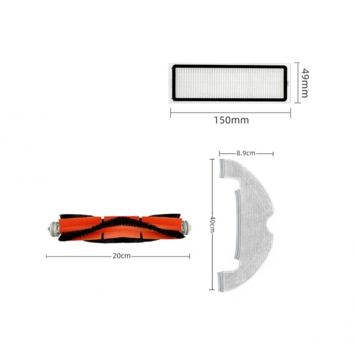 Stytj05zhmhw Mop 2 Pro Ultra Yedek Fırça Paspas Filtre Toz Torbası Seti