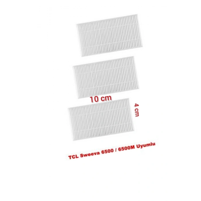 TCL Sweeva 6500 / 6500M Uyumlu 3 Adet Hepa Filtre