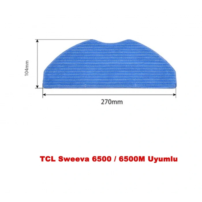 Tcl Uyumlu Sweeva 6500 / 6500m Uyumlu 2 Adet Mop Paspas Bezi