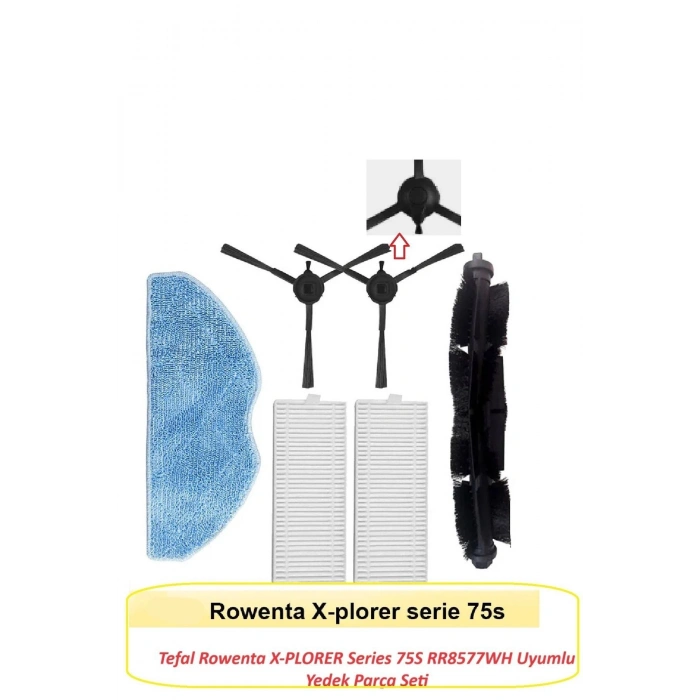 Tefal Rowenta X-PLORER Uyumlu 75S RR8577WH Yedek Parça Seti
