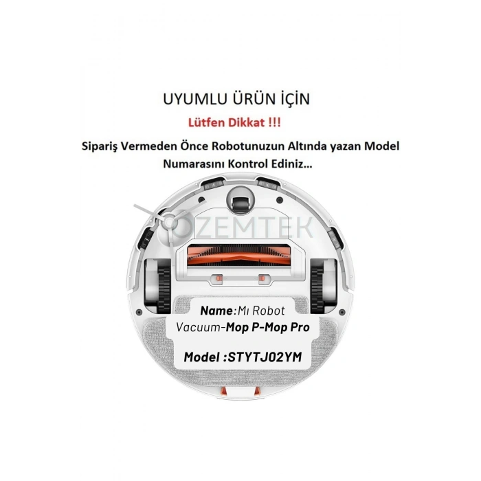 Xiaomi MiRobot Mop Pro Cleaner Mop P Model Stytj02ym 5 Parça - Yedek Set