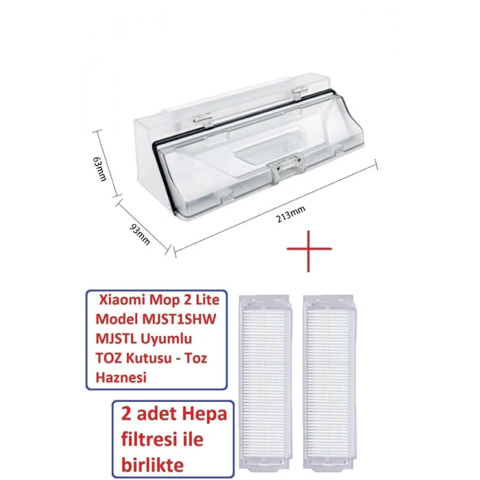 Xiaomi Mop 2 Lite Model MJST1SHW MJSTL TOZ Kutusu - Haznesi
