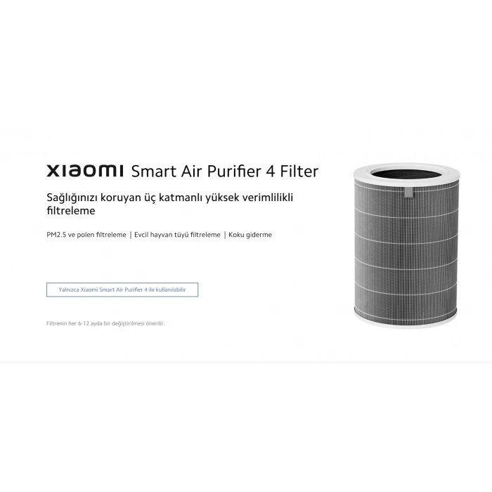 Xiaomi Smart Air Purifier 4 Filter Rfıd Çipli Model M16R-FLP-GL