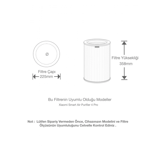 Xiaomi Smart Air Purifier 4 Pro Filtre