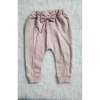 Kız Şerit dantelli kelebek desen sweatshirt ve fiyonk figürlü alt eşofman takım