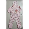 Hastane çıkışı Bebek çiçekli zıbın set