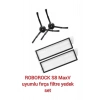 ROBOROCK S8 MaxV uyumlu fırça filtre seti, süpürme fırçası