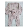 Lin Grup Kız Şerit Dantelli Kelebek Desen Sweatshirt Ve Fiyonk Figürlü Alt Eşofman Takım