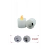 Lin Grup Led Mum Ledli Şamdan Mum Pilli Led Işıklı Mum Tea Light 6 Adet