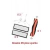 Dream e  D9 plus uyumlu yedek parça seti yer süpürme fırçası