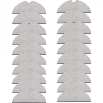 20 Adet Roborock S5 Max/S6 MaxV / Q7 - Q8 Max /Q5 Pro Uyumlu Mop Paspas Bezi