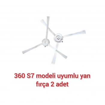 360 S7 Robot Süpürge Modeli İle Uyumlu Yan Fırça Süpürme Fırçası 2 Adet