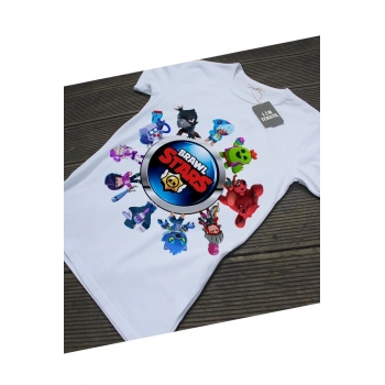 Brawl Stars Tişört T-shirt Unisex Kız-erkek