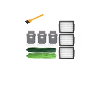 Roomba I7 I7+ I3 I3+ E5 Modelleri Ile Tam Uyumlu Ana Fırça Hepa Filtre Toz Torbası