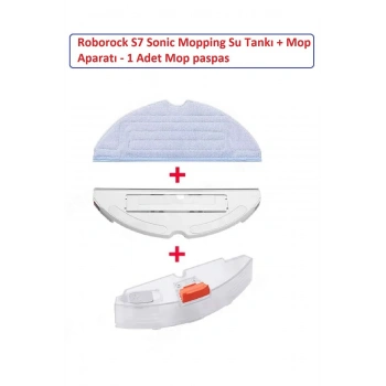 S7 Sonic Mopping Ultra Plus max Su Deposu Haznesi Mop aparatı ve 1 adet Paspas
