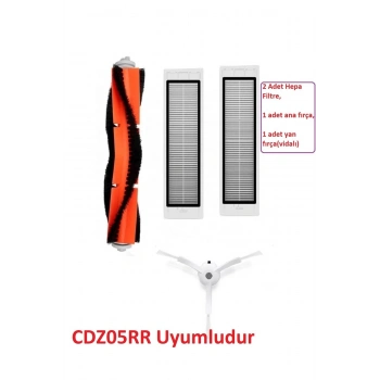 Mi Robot Vacuum Cleaner CDZ05RR modeli ile uyumlu hepa filtre fırça seti