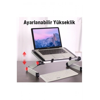 Katlanabilir dizüstü bilgisayar/ laptop Tablet Standı Fanlı