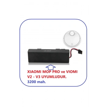 Viomi V3 - V2 Pro Lityum Batarya yedek Pil 3200 mah.