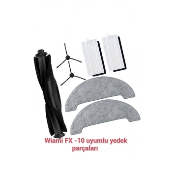 Wiami FX-10 uyumlu yedek parça seti fırça filtre Mop Paspas