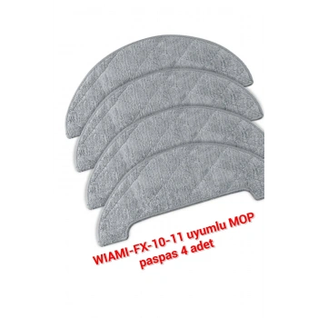 Wiami FX-10 ve FX-11 uyumlu 4 adet mop paspas bezi mikrofiber