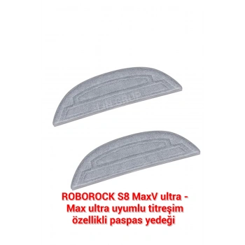 ROBOROCK MaxV ultra uyumlu titreşim özellikli mop paspas yedek 2 adet