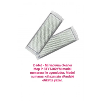 STYTJ02YM XİAOMİ MOP P vacuum robot süpürge modeli uyumlu  2 adet hepa filtre