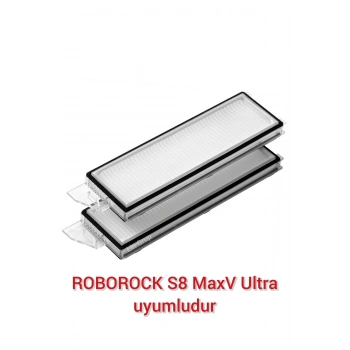 Roborock S8 maxV Ultra uyumlu 2 adet hepa filtre