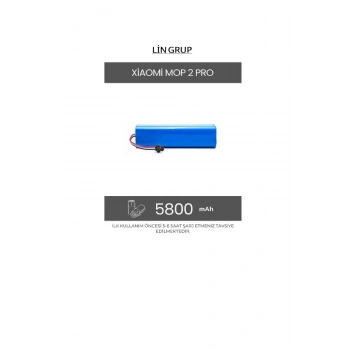 Xiaomi Mop 2 Pro MJST1SHW modeli uyumlu Robot Süpürge Batarya Pil Yedek