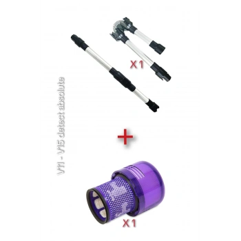 Dyson V11 V15 detect absolute modelleri ile uyumlu filtre ve boru seti